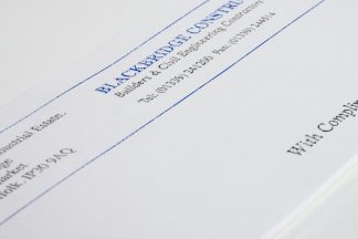 Thermo Black & Blue Compliment Slips