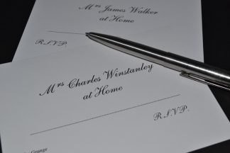 Samples of A6 White At Home Cards