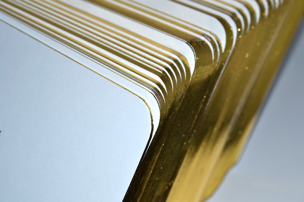 Round Cornered Gold Gilt Edged Board