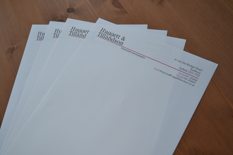 Thermographic printed letterheads