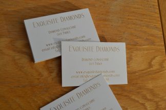 Gold foil printed business cards