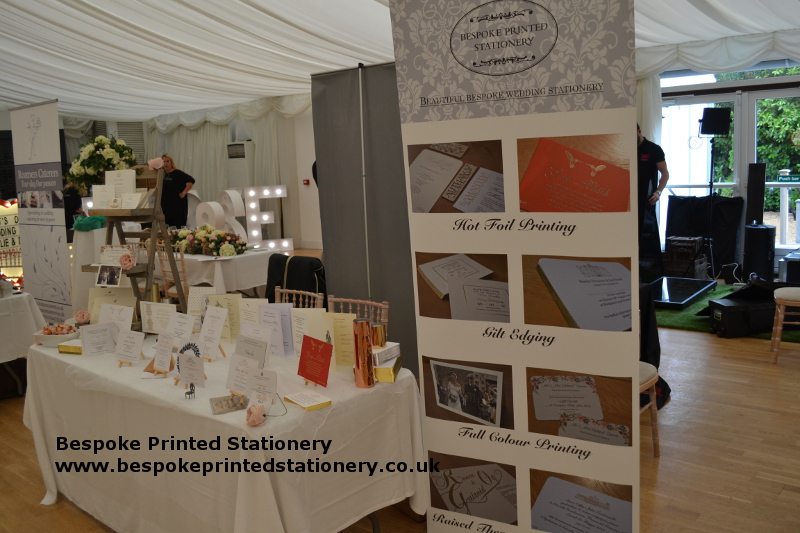 bespoke printed stationery at wedding show